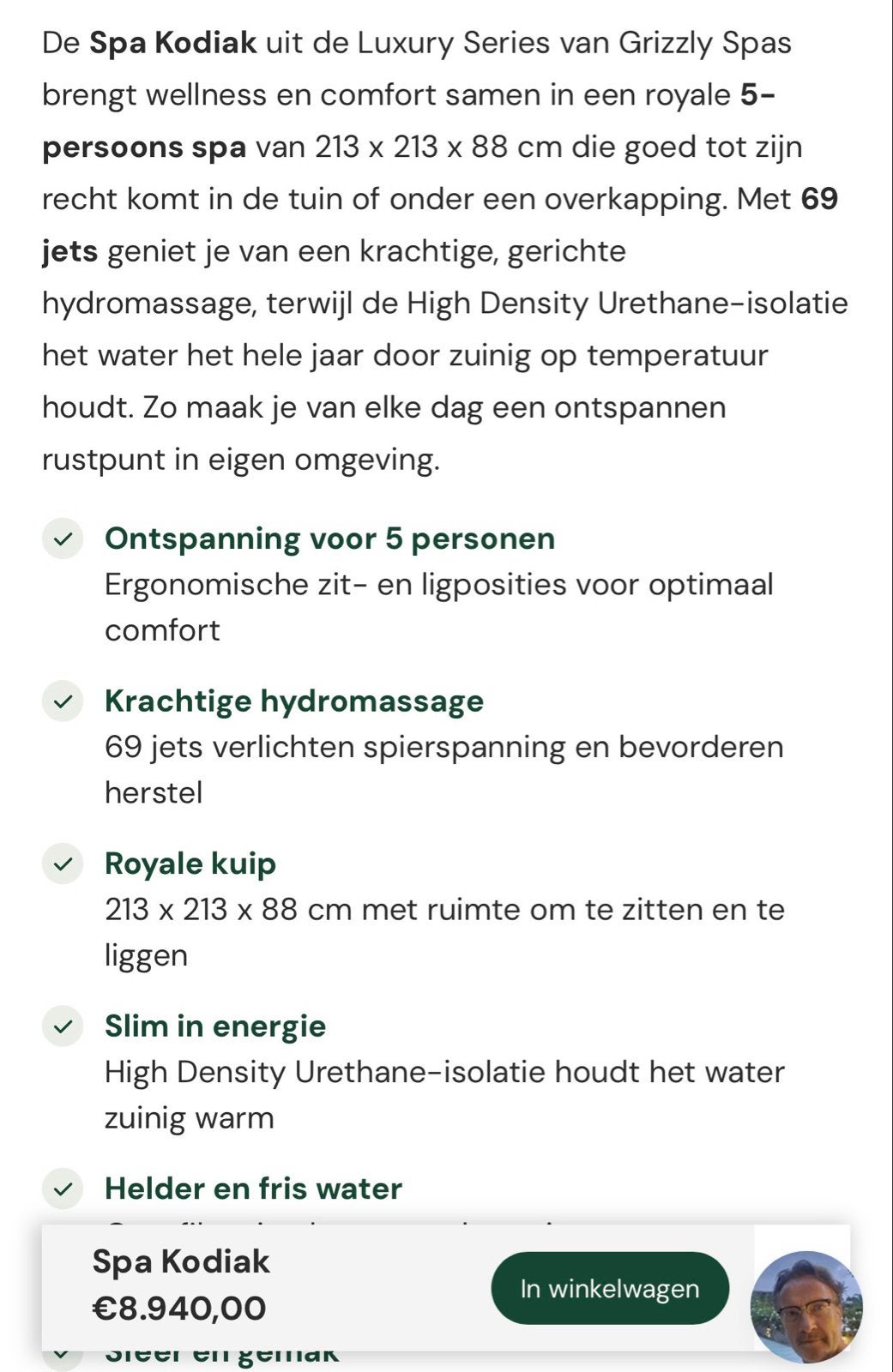 Jacuzzi uit 2022 - Z.g.a.n. incl. cover en trapje, 200 tot 300 cm, Vierkant, Ophalen of Verzenden, Zo goed als nieuw