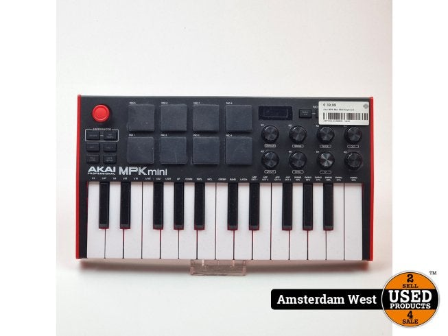 Akai MPK Mini MIDI Keyboard, Akai, Zo goed als nieuw, Support@akai.com, Akai Professional
200 Scenic View Drive
Suite 201
Cumberland, RI 02864
United States
