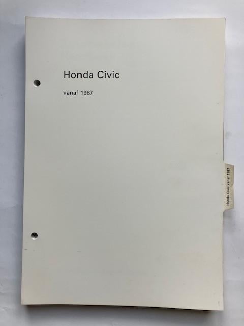 vraagbaak/werkplaats handleiding   Honda  Civic   vanaf 1987, Ophalen of Verzenden