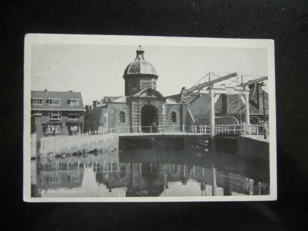 LEIDEN  =  MORSPOORT, Ophalen of Verzenden, 1920 tot 1940, Gelopen, Zuid-Holland