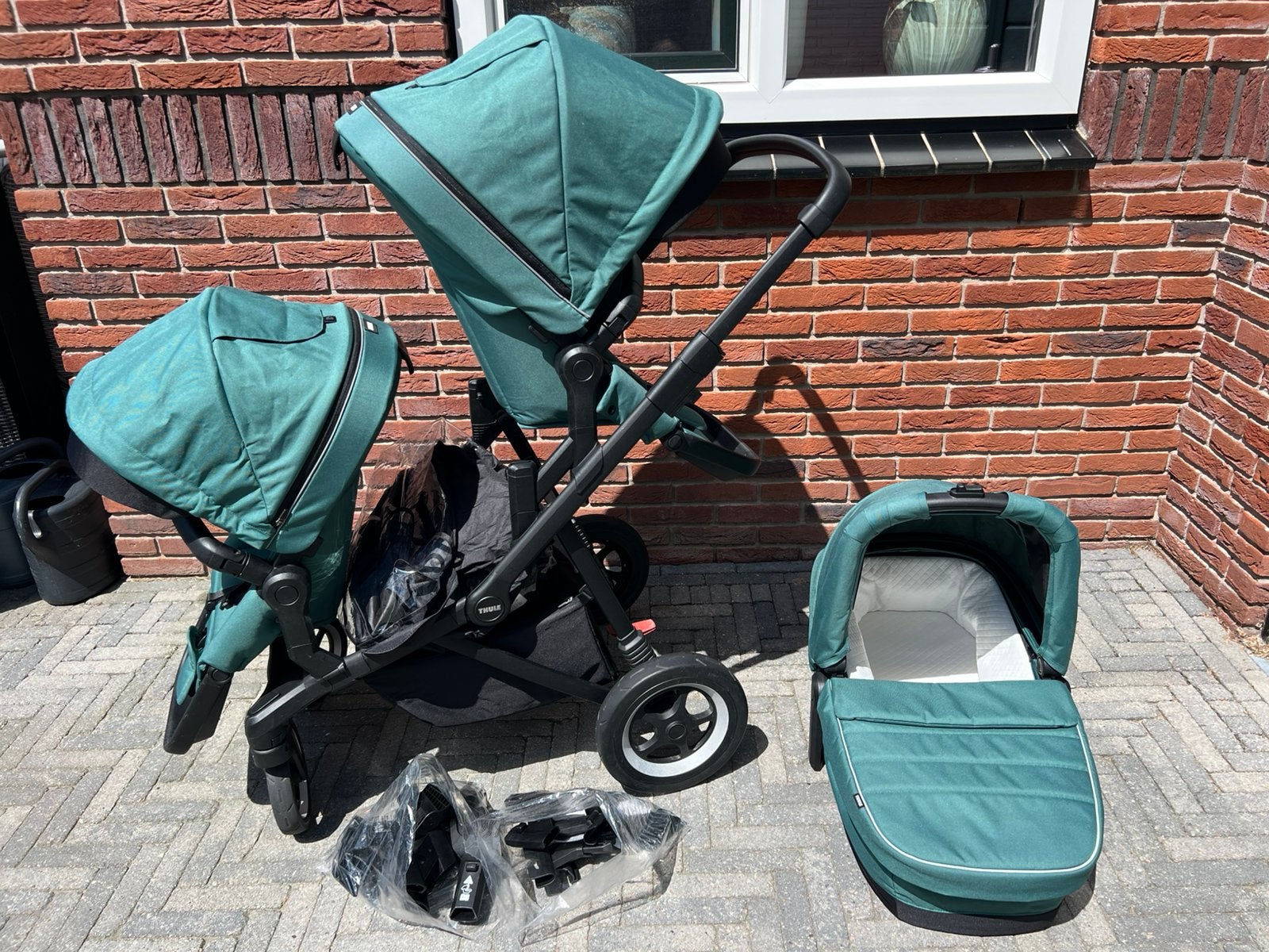 Kinderwagen duo Thule Sleek, Ophalen, Zo goed als nieuw