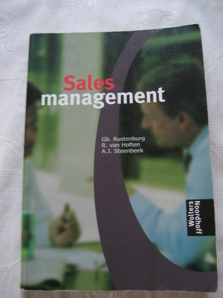 Salesmanagement / druk 2 isbn 9789001769116 G.Rustenburg, G.Rustenburg, Zo goed als nieuw, Beta, HBO