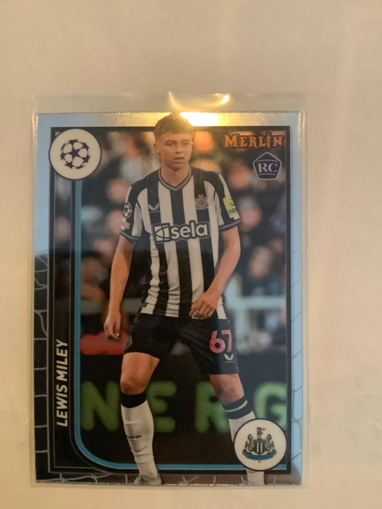 Lewis Miley Topps Merlin Newcastle United #67, Hobby en Vrije tijd, Stickers en Plaatjes, Zo goed als nieuw, Plaatje, Ophalen of Verzenden