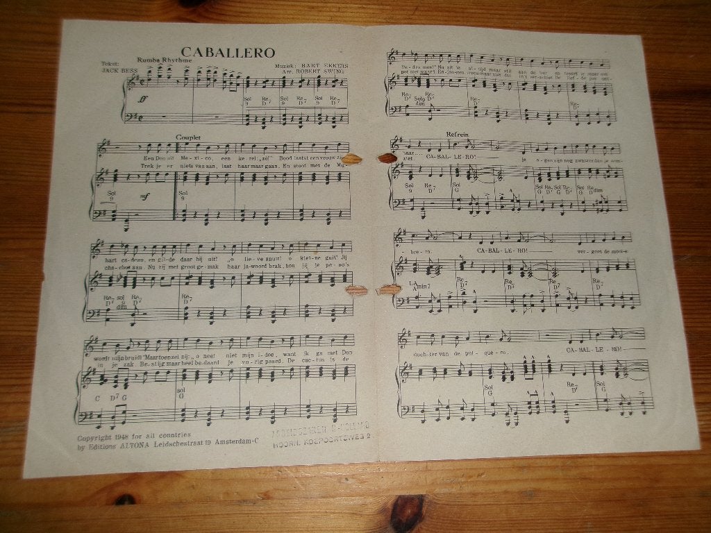 Caballero - Bart ekkers / Jack Bess / Robert Swing, Gebruikt, Gitaar, Ophalen of Verzenden, Artiest of Componist