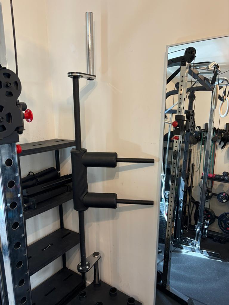 PRO Cambered Safety Squat Bar - 22 graden | 50 mm | 220 cm, Ophalen, Zo goed als nieuw, Rug, Overige typen