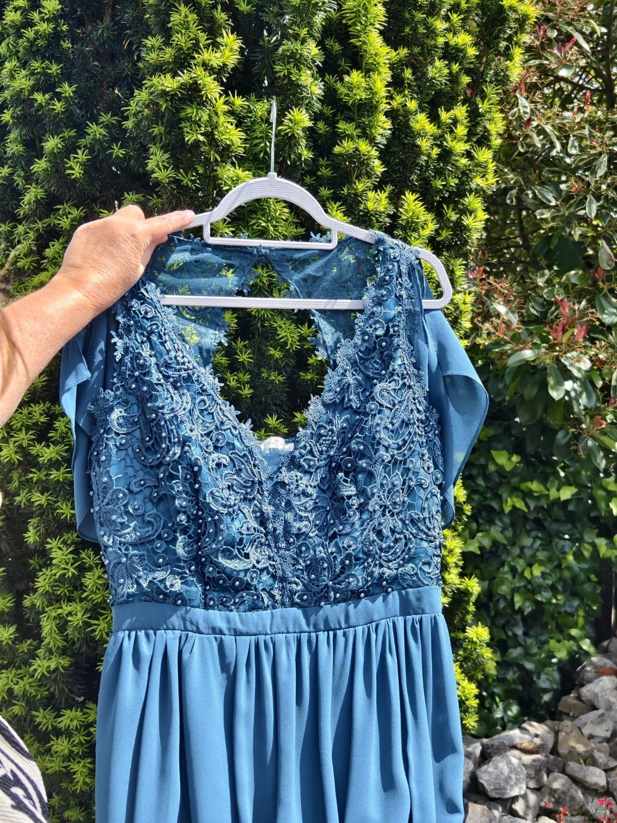 Nieuwe Galajurk/Feestjurk Maat 48 met omslagdoek, Ophalen of Verzenden, Nieuw, Maat 46/48 (XL) of groter, Galajurk