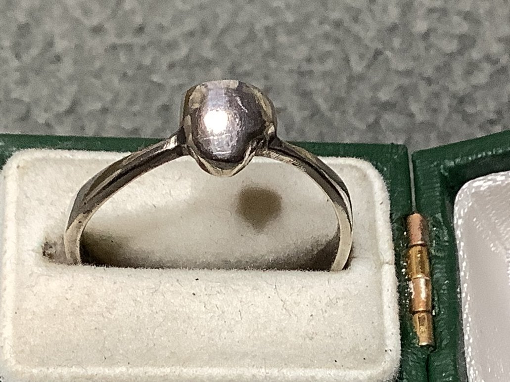 MASSIEVE 925 ZILVER RING MET KNOP, Verzenden, Zilver, Ring
