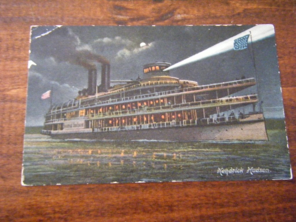 P41 - Schip - Hendrick Hudson - Mooi/Oud, Ophalen of Verzenden, Gebruikt, Kaart, Foto of Prent