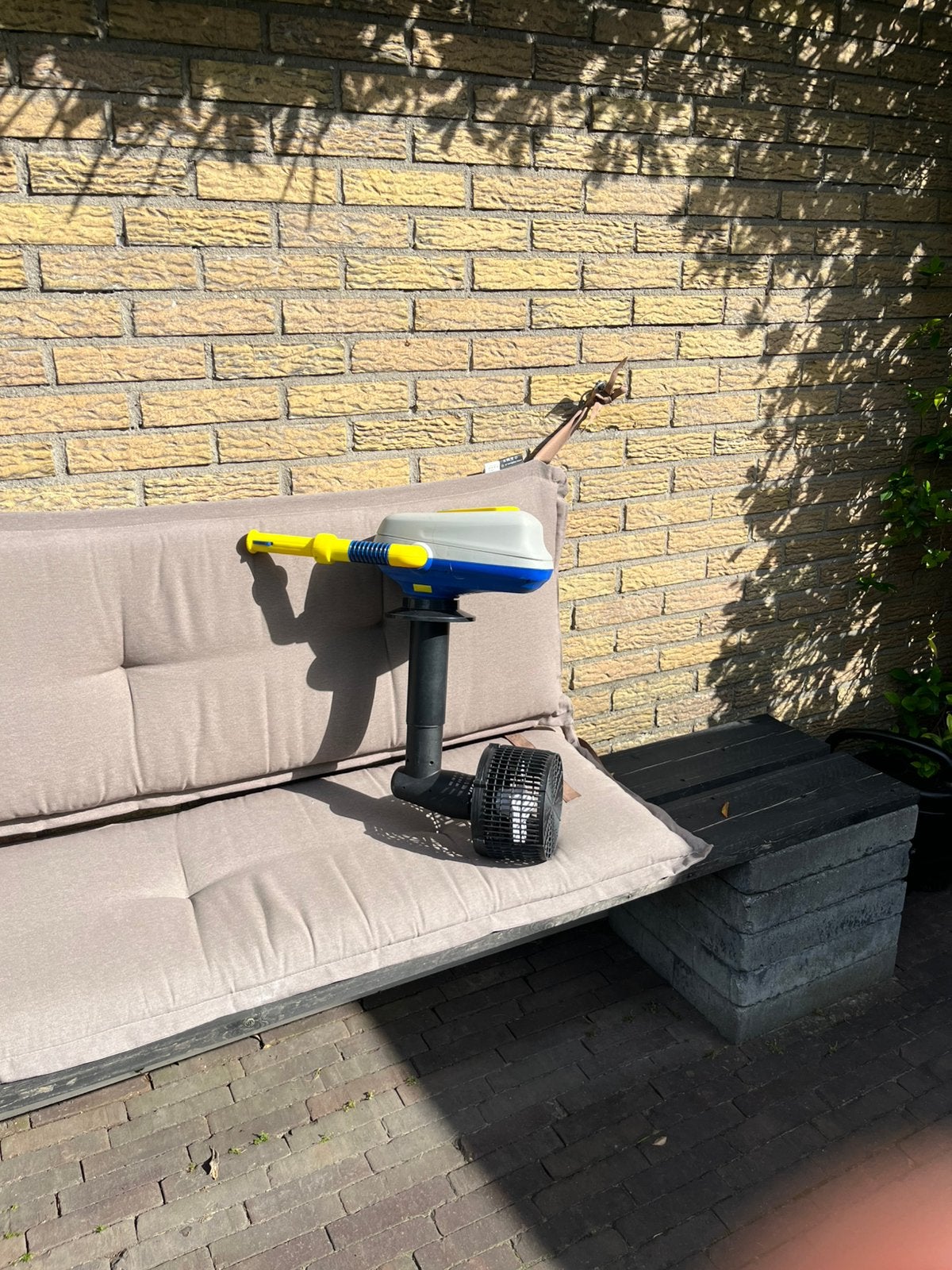 Elektrische buiteboordmotor kinder bootje, Ophalen of Verzenden, Gebruikt, Overige typen