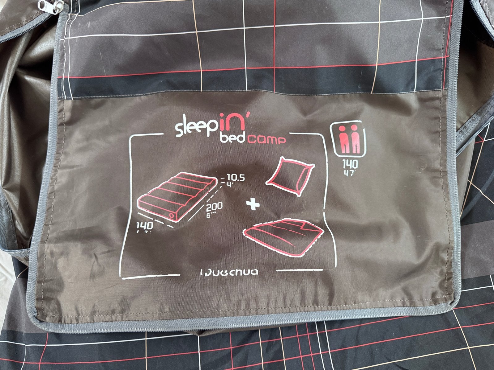 Quechua Sleepin’ Bed Camp 2-persoons, Ophalen of Verzenden, Gebruikt, 2-persoons