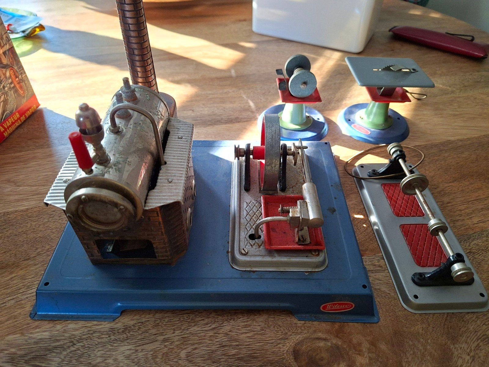 Wilesco stoommachine D8, Ophalen of Verzenden, Gebruikt, Groter dan 1:32