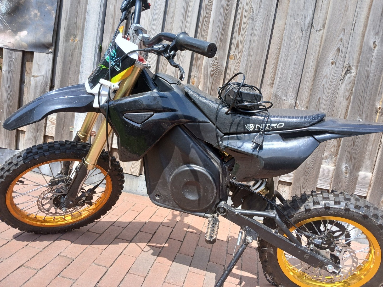 Nitro tiger elektrische 1200watt pitbike opknapper, Fietsen en Brommers, Ophalen, Gebruikt, Pitbike