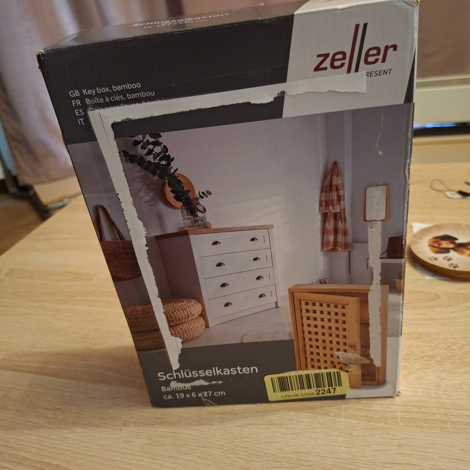 Zeller Bamboe Sleutelkastje - Nieuw in Doos, Huis en Inrichting, Ophalen, Hout, Nieuw, Modern