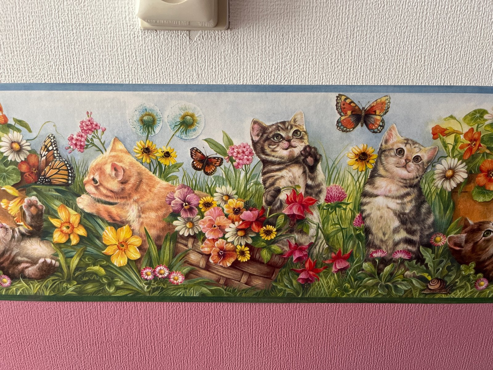 Kleurrijke behangrand kinderkamer, Ophalen of Verzenden, Nieuw, Wanddecoratie