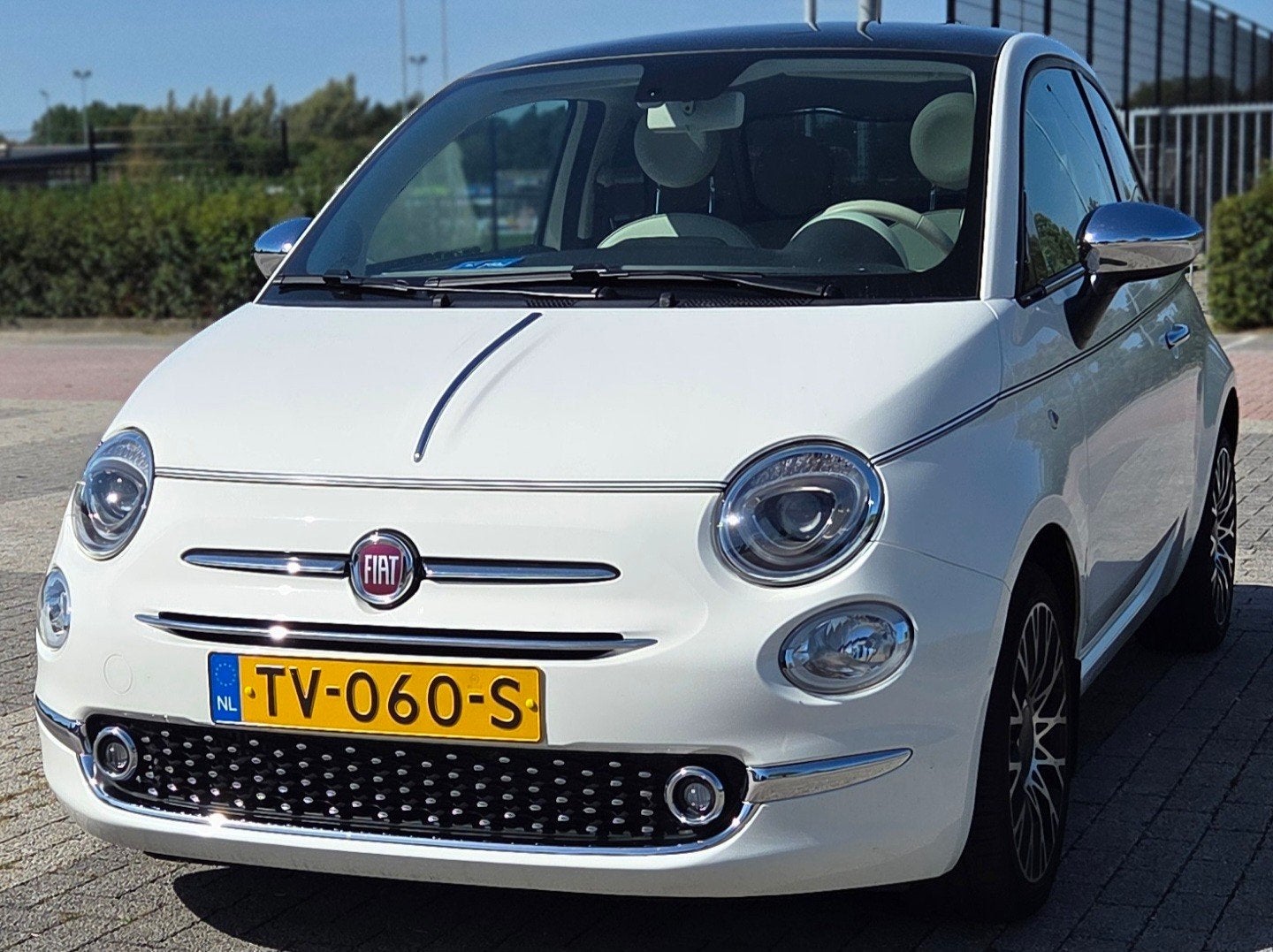 Fiat 500 Automaat, Collezione speciale gelimiteerde editie., Stof, 31 €/maand, Wit, Origineel Nederlands