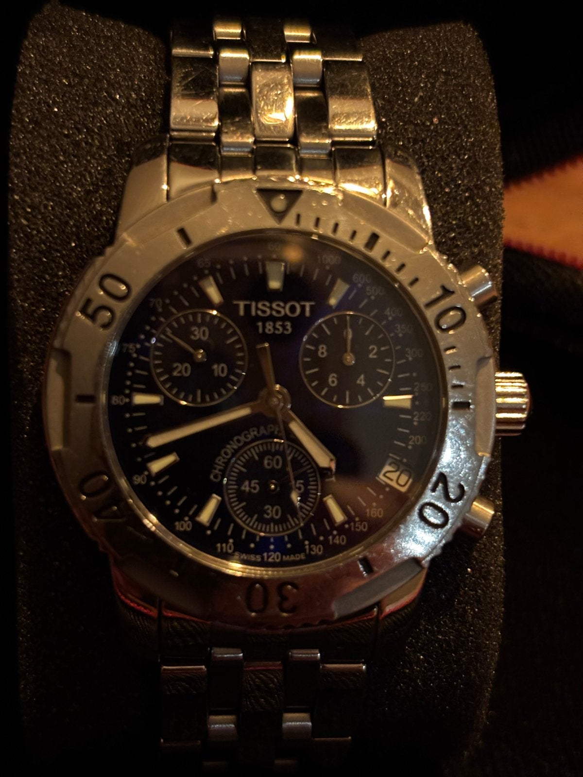 Tissot 1853 Chronograph Herenhorloge - Zo goed als nieuw, Overige merken, Staal, Polshorloge, Ophalen of Verzenden
