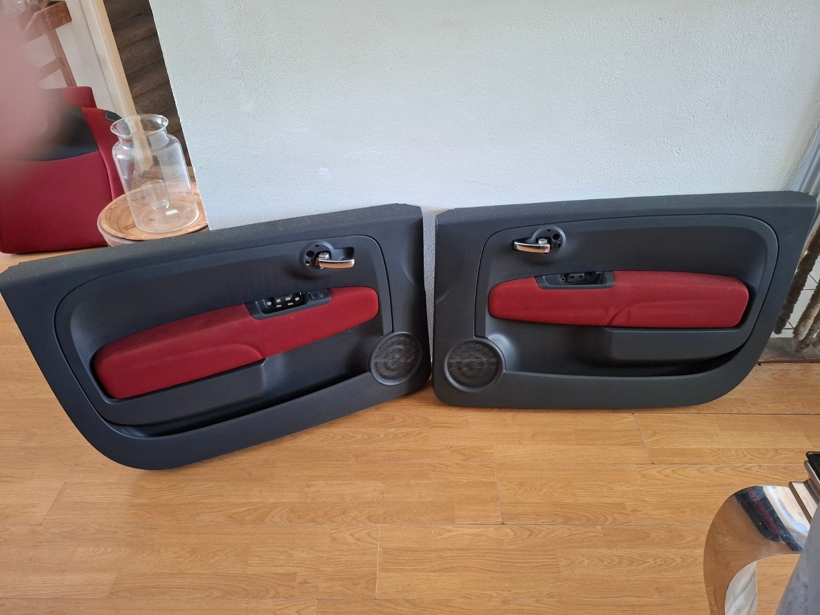 Fiat 500 2011 Interieur - Stoelen en Deurpanelen Rood, Auto-onderdelen, Ophalen, Gebruikt, Fiat