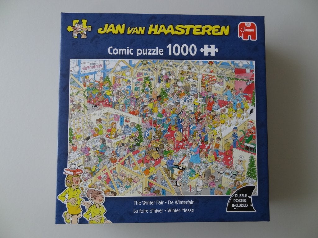 Puzzels Jan van Haasteren 1000 stukjes, Hobby en Vrije tijd, Denksport en Puzzels, Ophalen, 500 t/m 1500 stukjes, Zo goed als nieuw