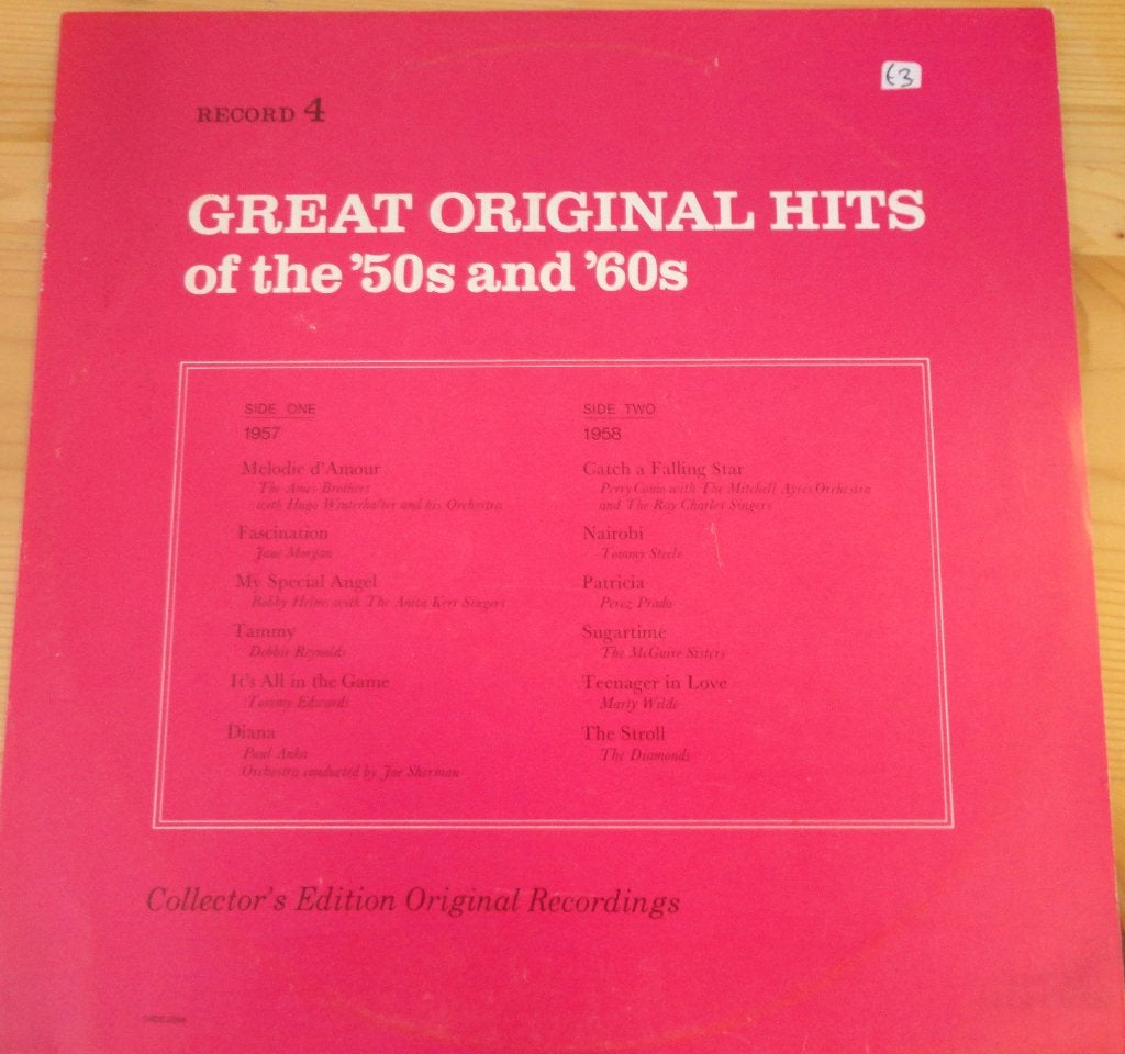 Great original Hits of the '50 and '60s (Deel:4 )(LP, LP, Gebruikt, Pop, Ophalen of Verzenden