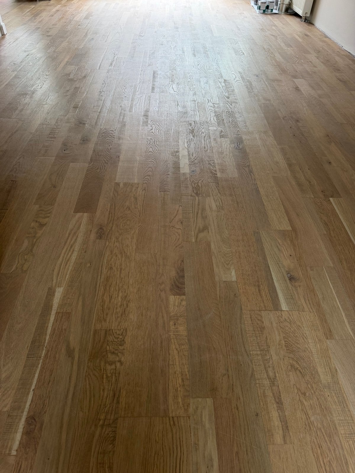 35 m2 Eikenhouten parket vloer (kliksysteem) Quickstep, Parket, Gebruikt, Bruin, Ophalen of Verzenden