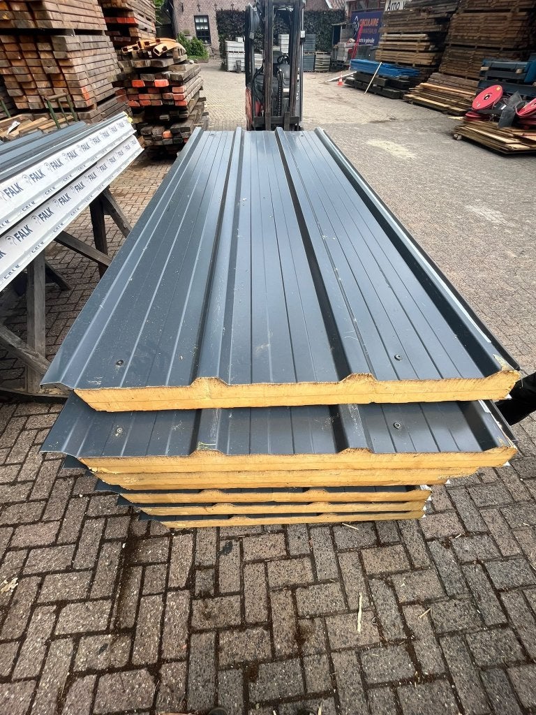Sandwich PIR Panelen: Dak & Wand (10/13cm) per m/2 € 9,50, Ophalen, Gebruikt, Overige materialen, 100 mm of meer