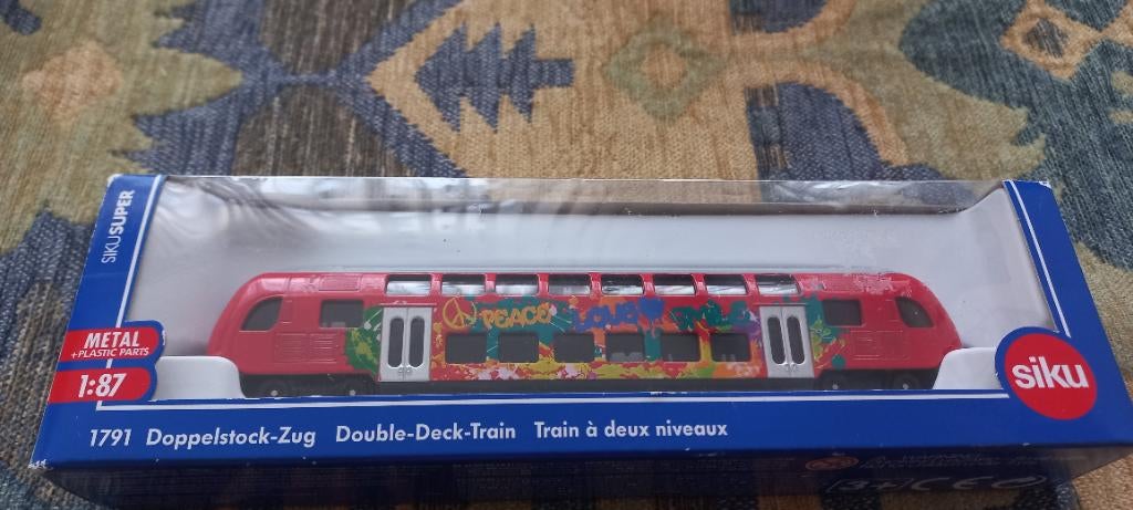 Siku dubbeldekker trein, Hobby en Vrije tijd, Modelauto's | 1:87, Ophalen, Nieuw, Bus of Vrachtwagen, SIKU