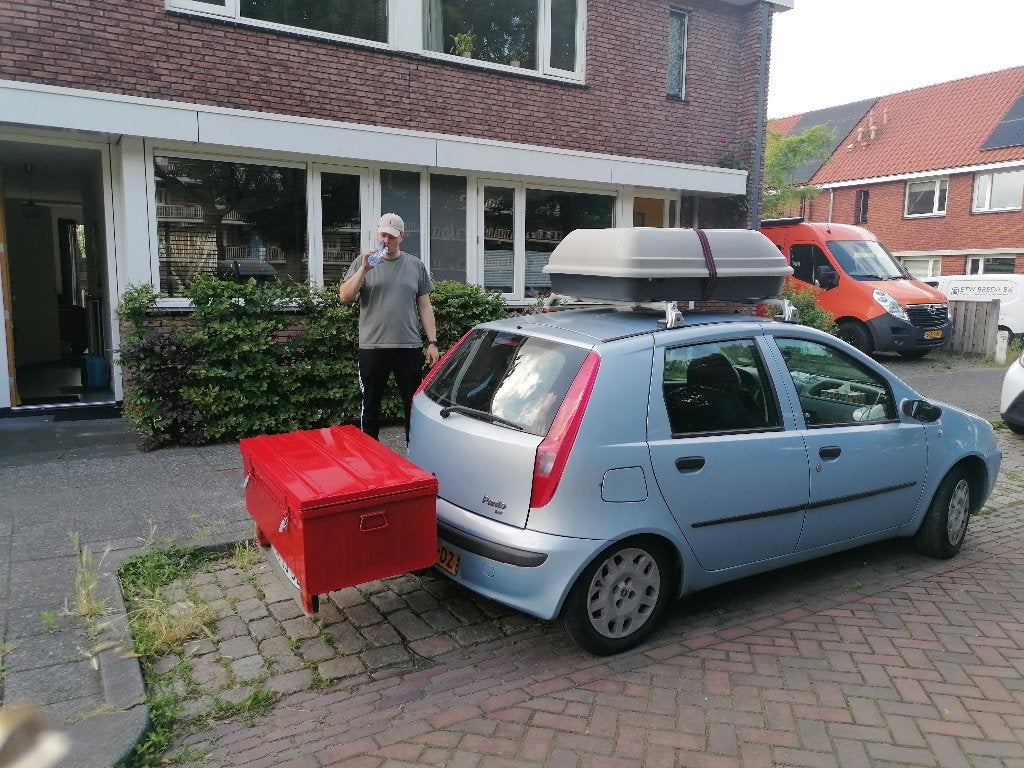 Bagagebox / Trekhaakkoffer voor op de trekhaak, Ophalen, Zo goed als nieuw