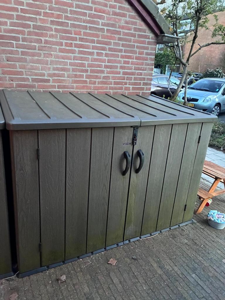 Lifetime opbergbox/fietsenberging - 195x110x124/133 cm, Ophalen, Kunststof, Overige typen