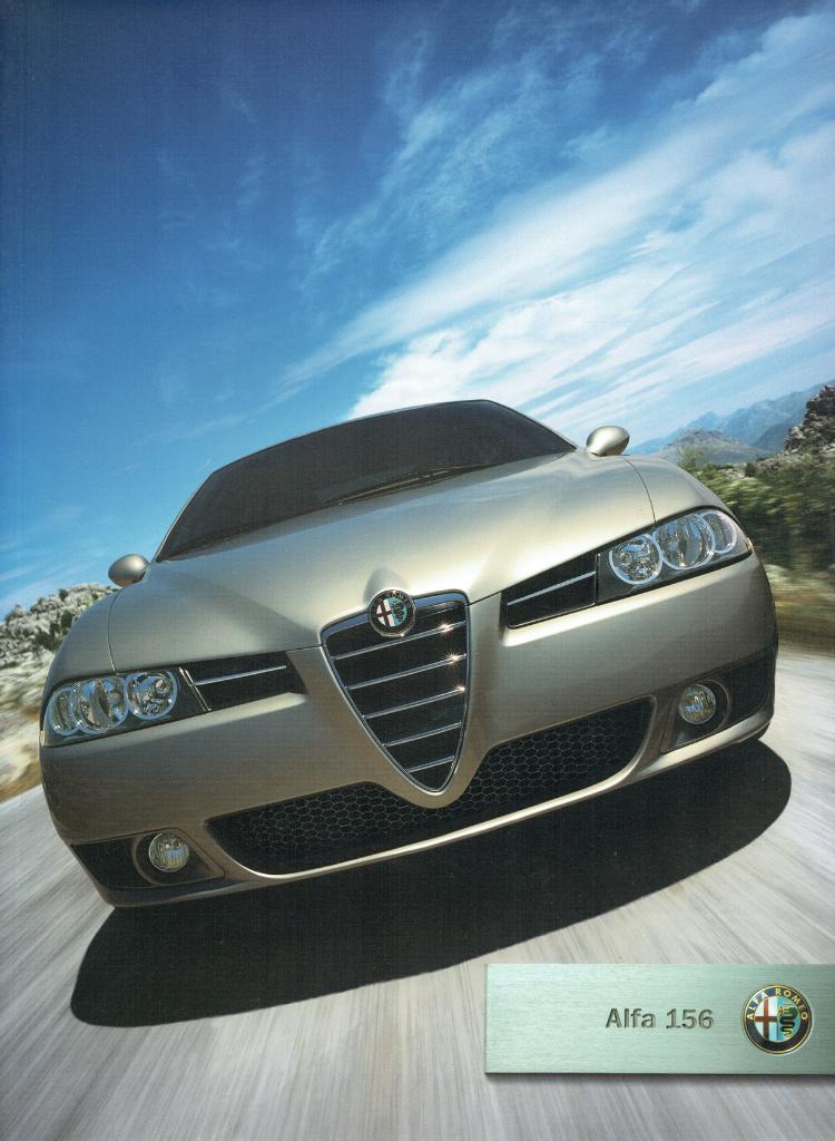 Folder Alfa Romeo 156 (2003), Boeken, Auto's | Folders en Tijdschriften, Zo goed als nieuw, Alfa Romeo, Verzenden