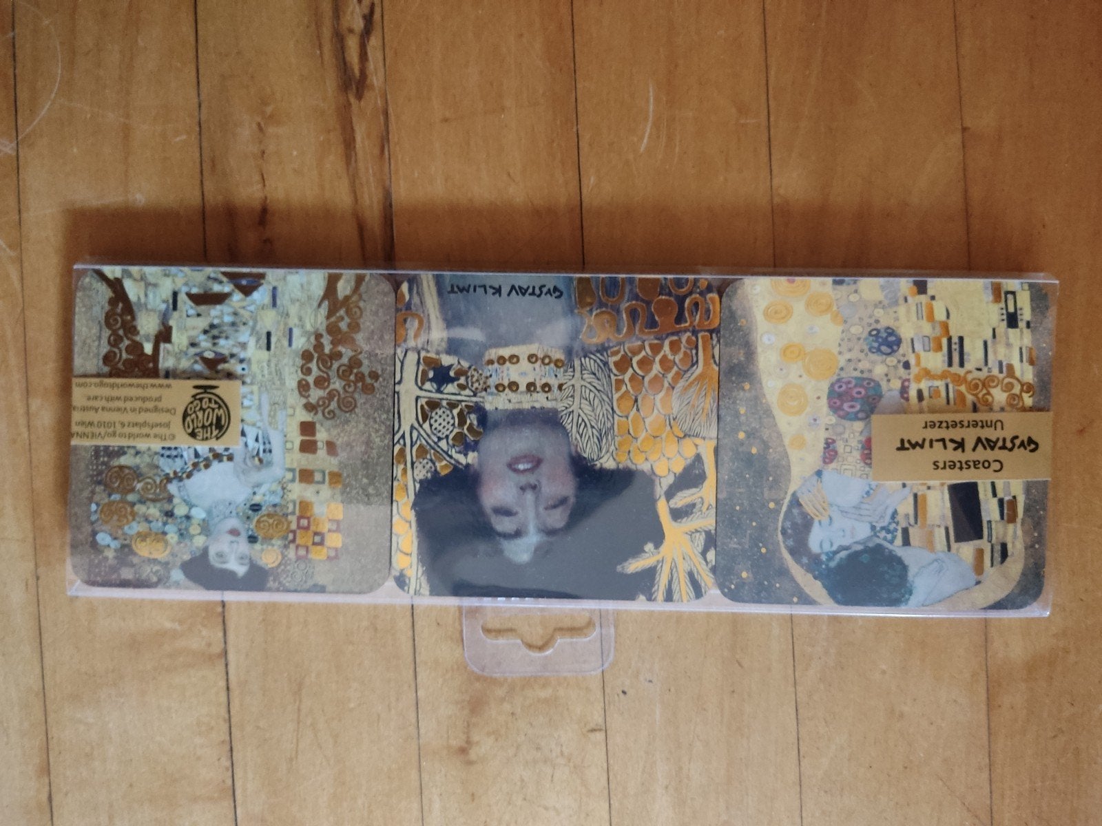 Gustav Klimt Onderzetters & Vaas 'De Kus' - Z.G.A.N., Ophalen of Verzenden
