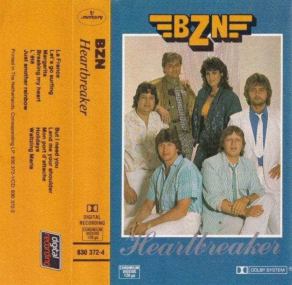 BZN Heartbreaker MC, Cd's en Dvd's, Cassettebandjes, Gebruikt, 1 bandje, Ophalen of Verzenden, Origineel