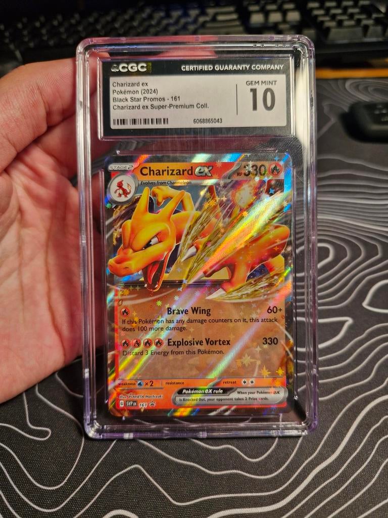 CGC 10 Charizard EX Promo Pokemon kaart, Ophalen