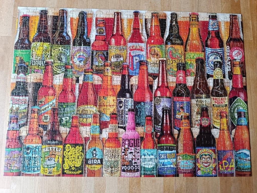 500 stukjes Eduka legpuzzel Bier, Ophalen of Verzenden, 500 t/m 1500 stukjes, Zo goed als nieuw, Legpuzzel