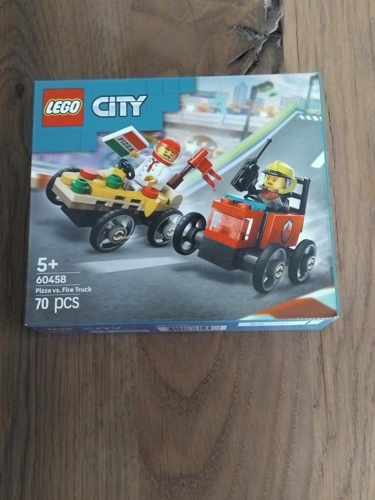 Lego City 60458 Pizza vs. Fire Truck, Ophalen, City, Lego, Nieuw