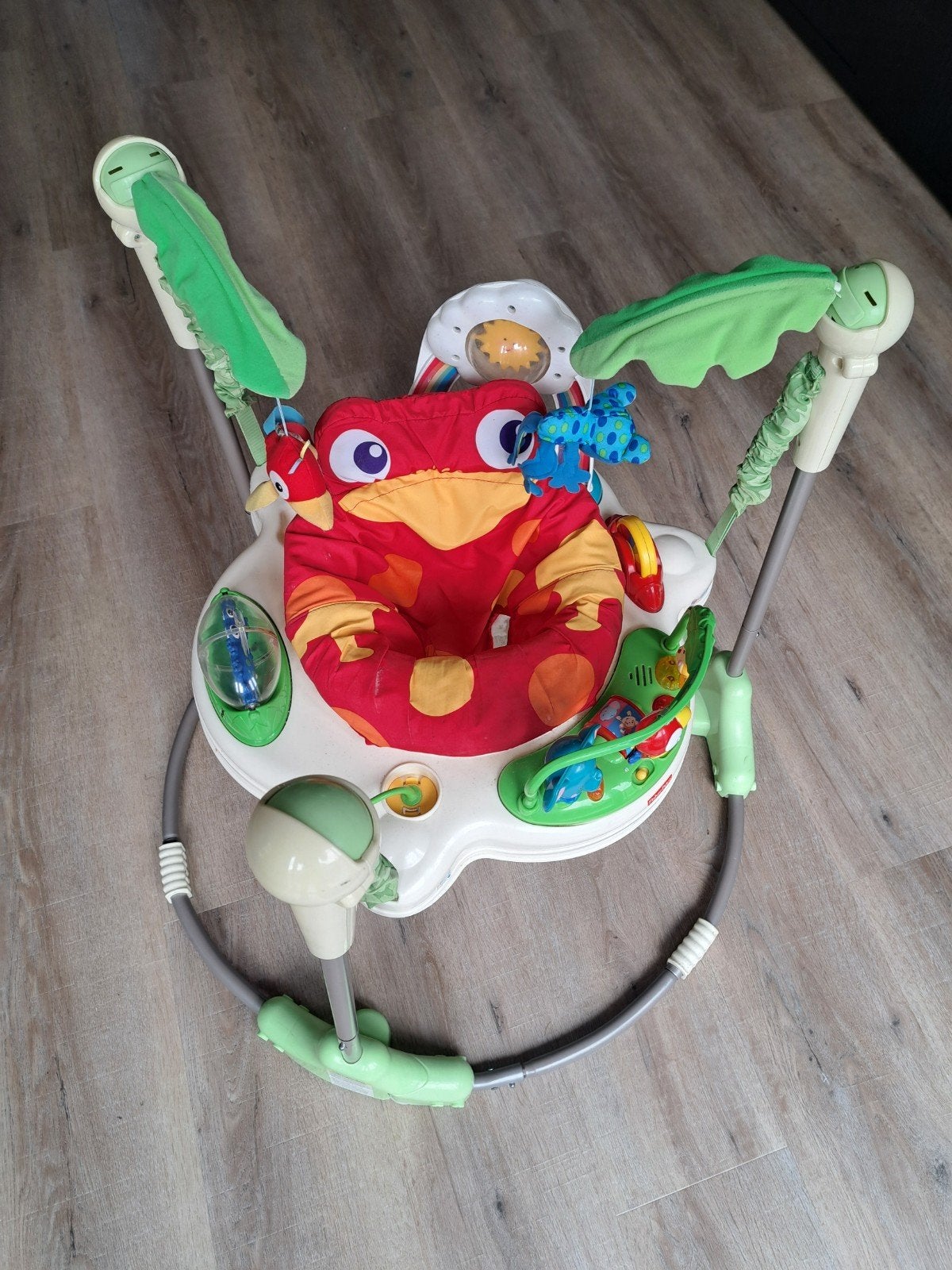 Rainforest jumperoo fisherprice springen baby's, Kinderen en Baby's, Wipstoeltjes, Ophalen of Verzenden, Zo goed als nieuw