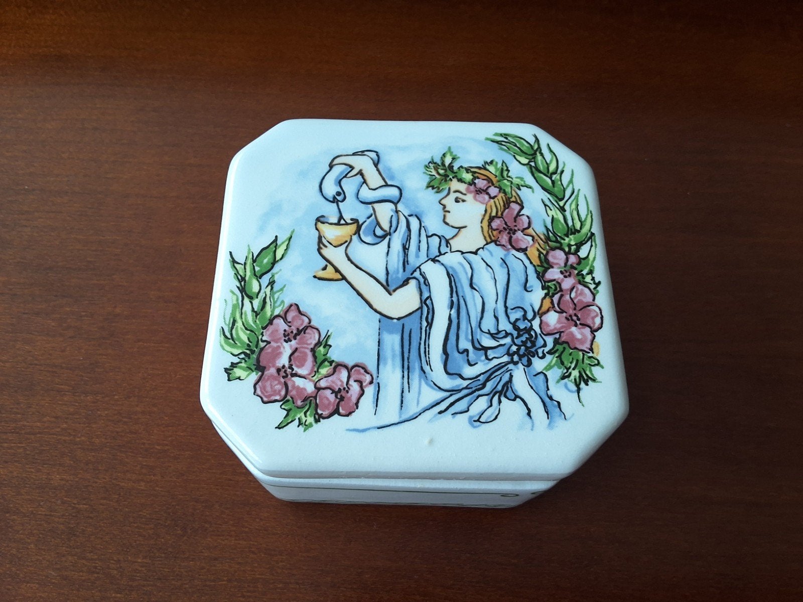 Vintage Porseleinen Dekseldoosje Corry Ammerlaan Regina, Ophalen of Verzenden