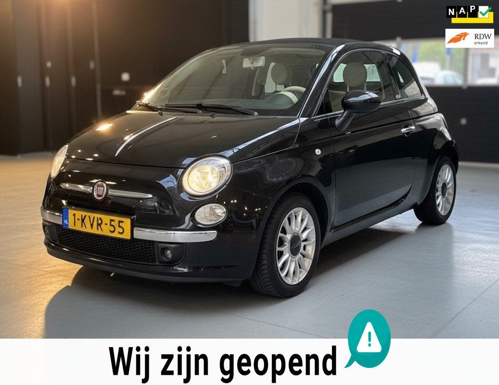 Fiat 500 C 0.9 TwinAir Lounge-automaat-airco, Euro 5, 86 pk, Gebruikt, 31 €/maand
