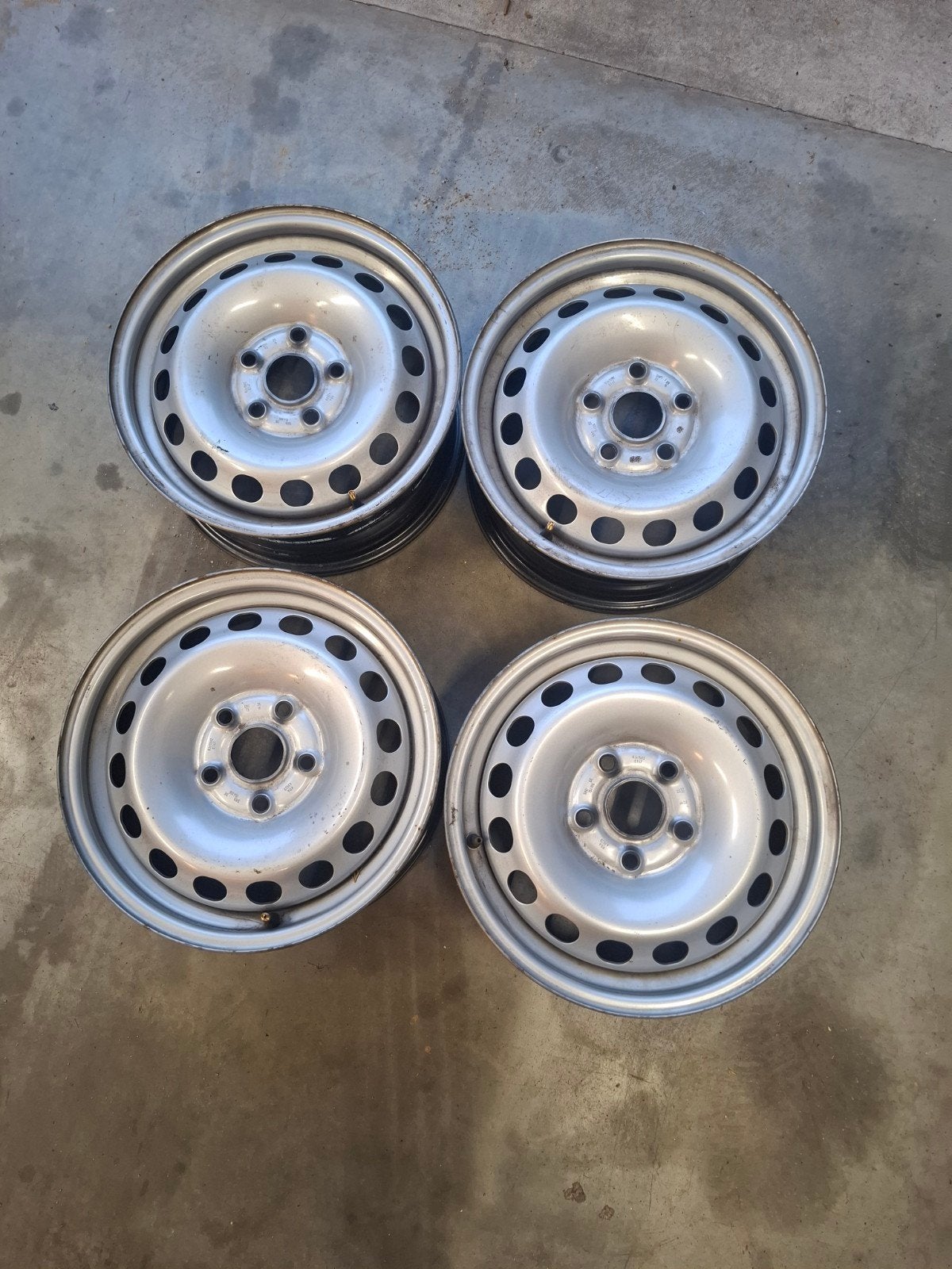 Set van 4 stalen velgen 6Jx15H2 ET47 voor VW, Ophalen of Verzenden, Volkswagen