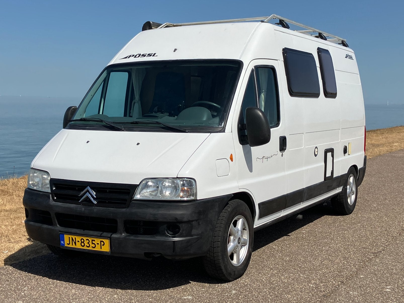 Volwaardige Pössl Camper rijklaar + goed onderhouden met Apk, Buscamper of Camperbus, Ringverwarming, Particulier, 5 tot 6 meter