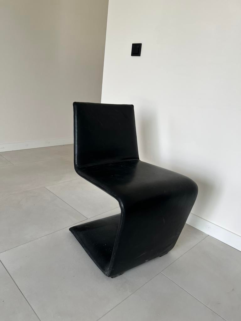 Minotti eetkamerstoelen 4 st, Ophalen, Minder dan 75 cm, Design, Leer