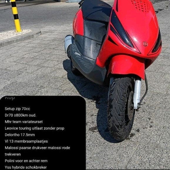Piaggio Zip 70cc B-klasse/Brom op !Belgische papieren!, Fietsen en Brommers, Scooters | Piaggio, Gebruikt, Maximaal 45 km/u, Zip