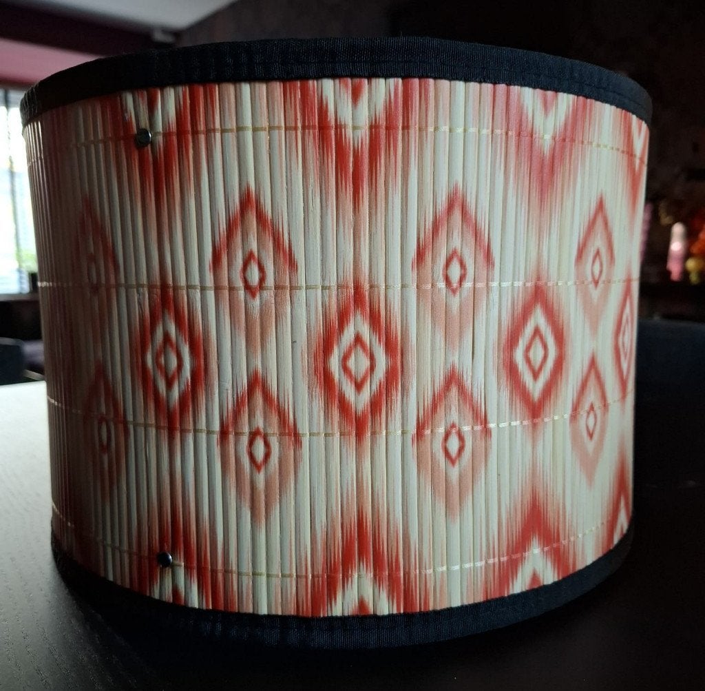 Bamboe lampenkap., Ophalen, Zo goed als nieuw, Rond, Minder dan 25 cm