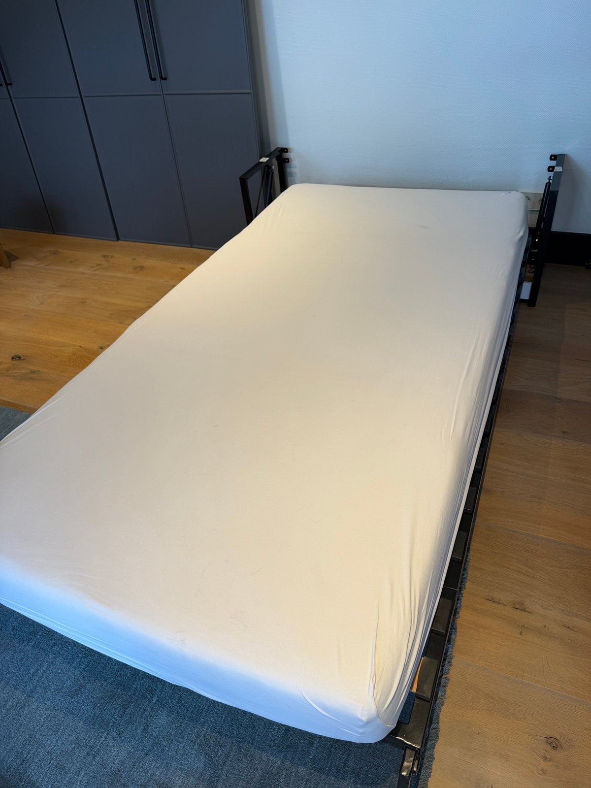 Luxe opklapbed 90x200, Ophalen, Zo goed als nieuw, Eenpersoons, 90 cm
