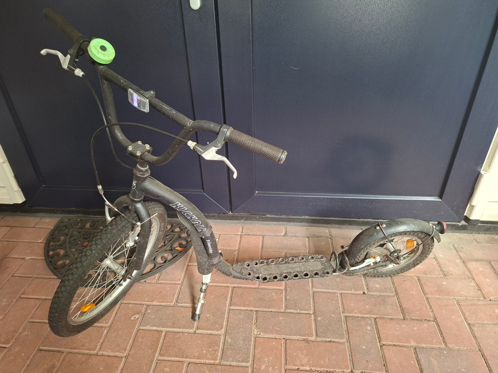 Zwarte Kickbike Freeride Step, Fietsen en Brommers, Steps, Ophalen, Gebruikt, Kickbike, Kickbike