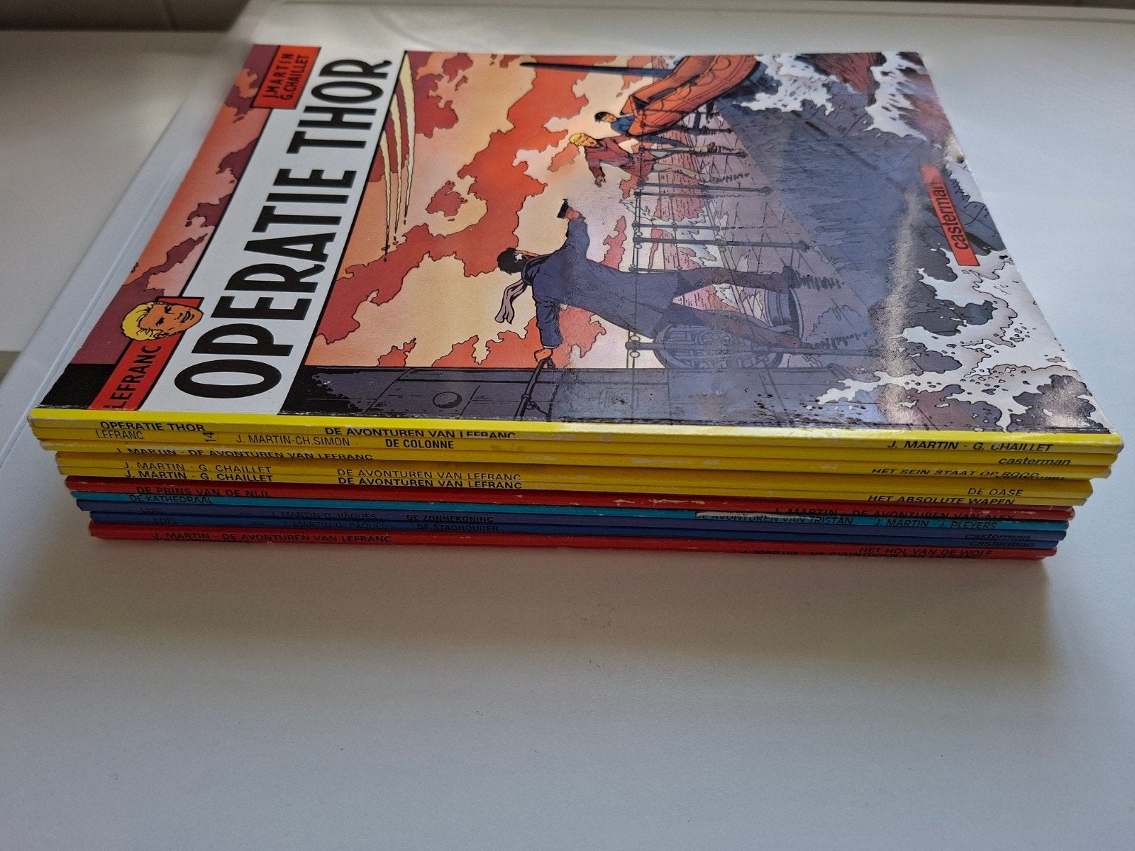 Lefranc stripboeken 9x + 4 andere, Boeken, Meerdere stripboeken, Ophalen of Verzenden, Gelezen, Jacques Martin