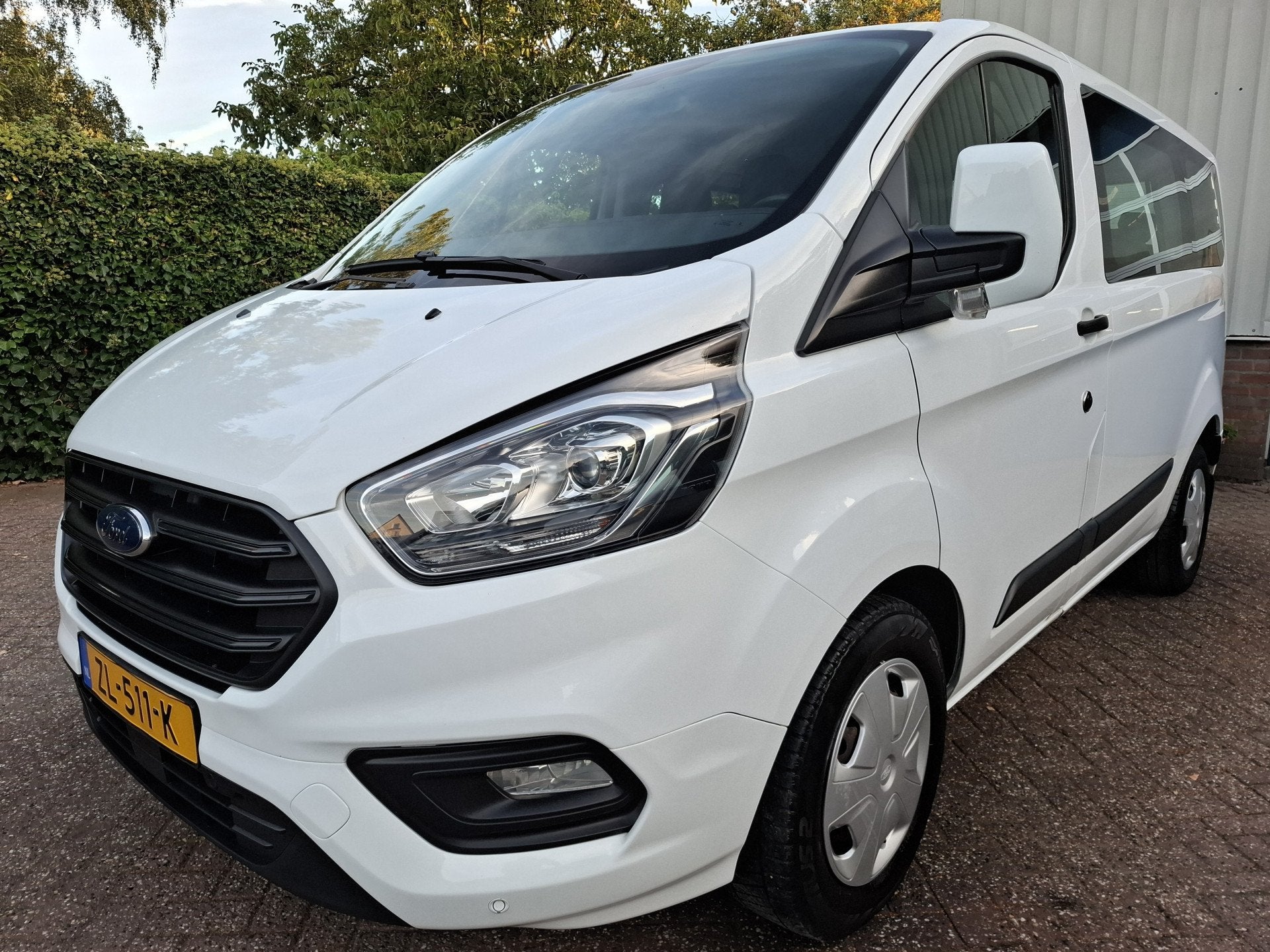 Ford Transit Custom 2.0TDCI L1H1 19975.- INCL BTW 9-PERSOONS, Auto's, Voorwielaandrijving, Stof, Euro 6, Wit