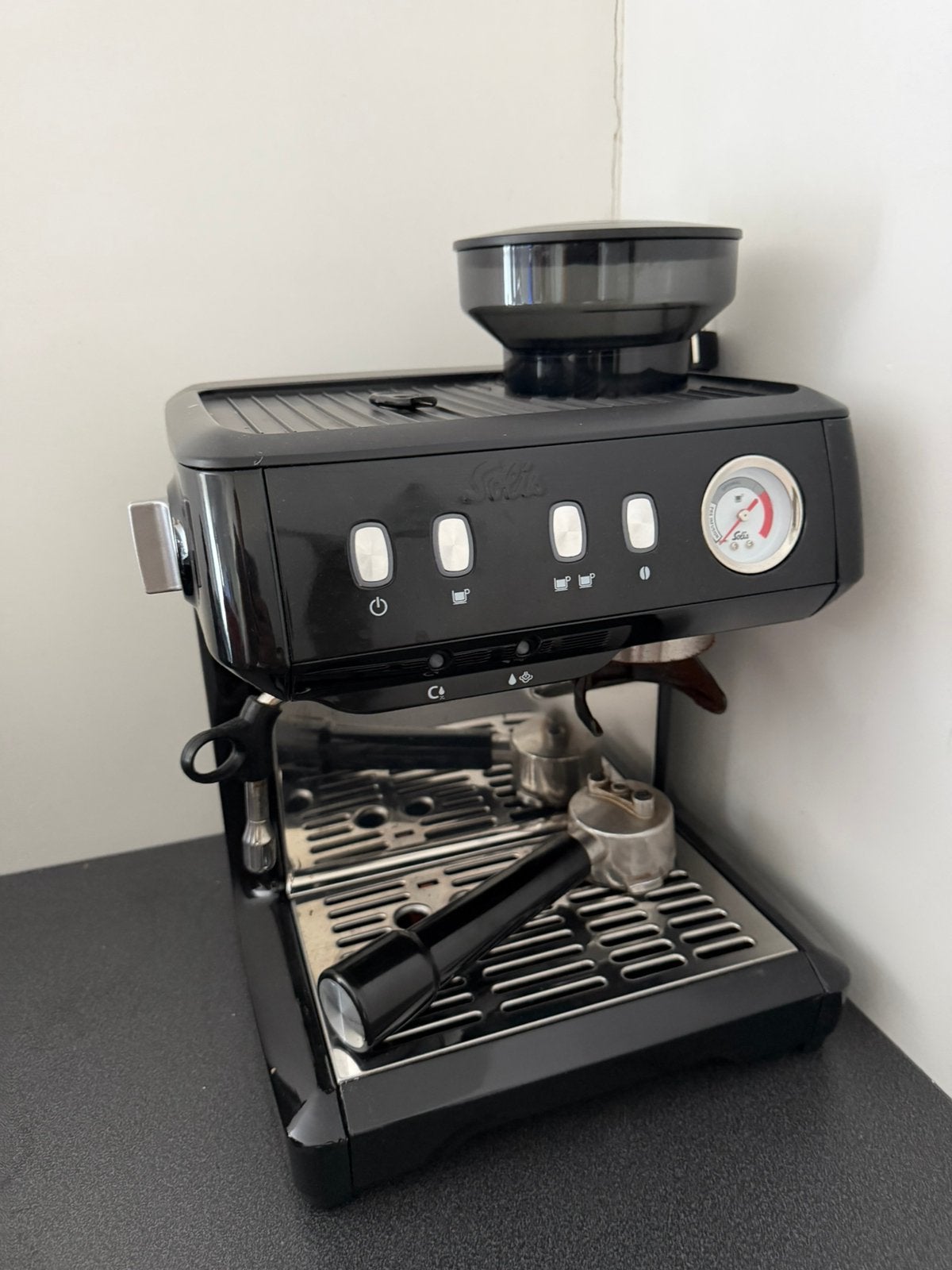 Solis koffiemachine, Witgoed en Apparatuur, Ophalen, Zo goed als nieuw, Sage