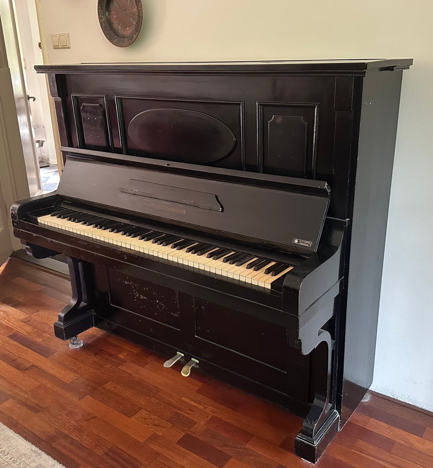 Nette piano, goede staat, Ophalen, Gebruikt, Zwart, Piano