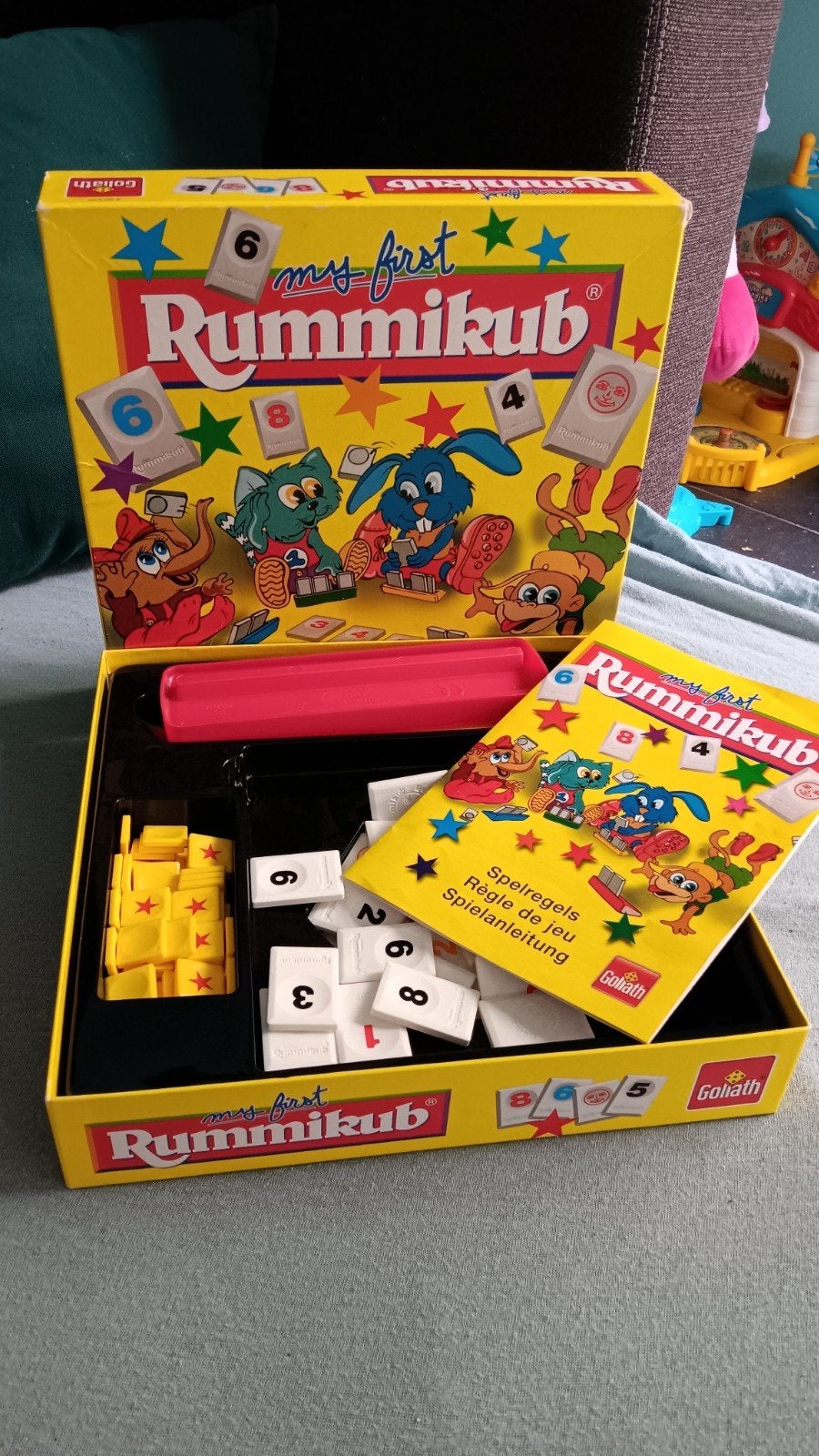 My First Rummikub & Triominos Junior Spellen, Een of twee spelers, Ophalen of Verzenden, Gebruikt, Goliath
