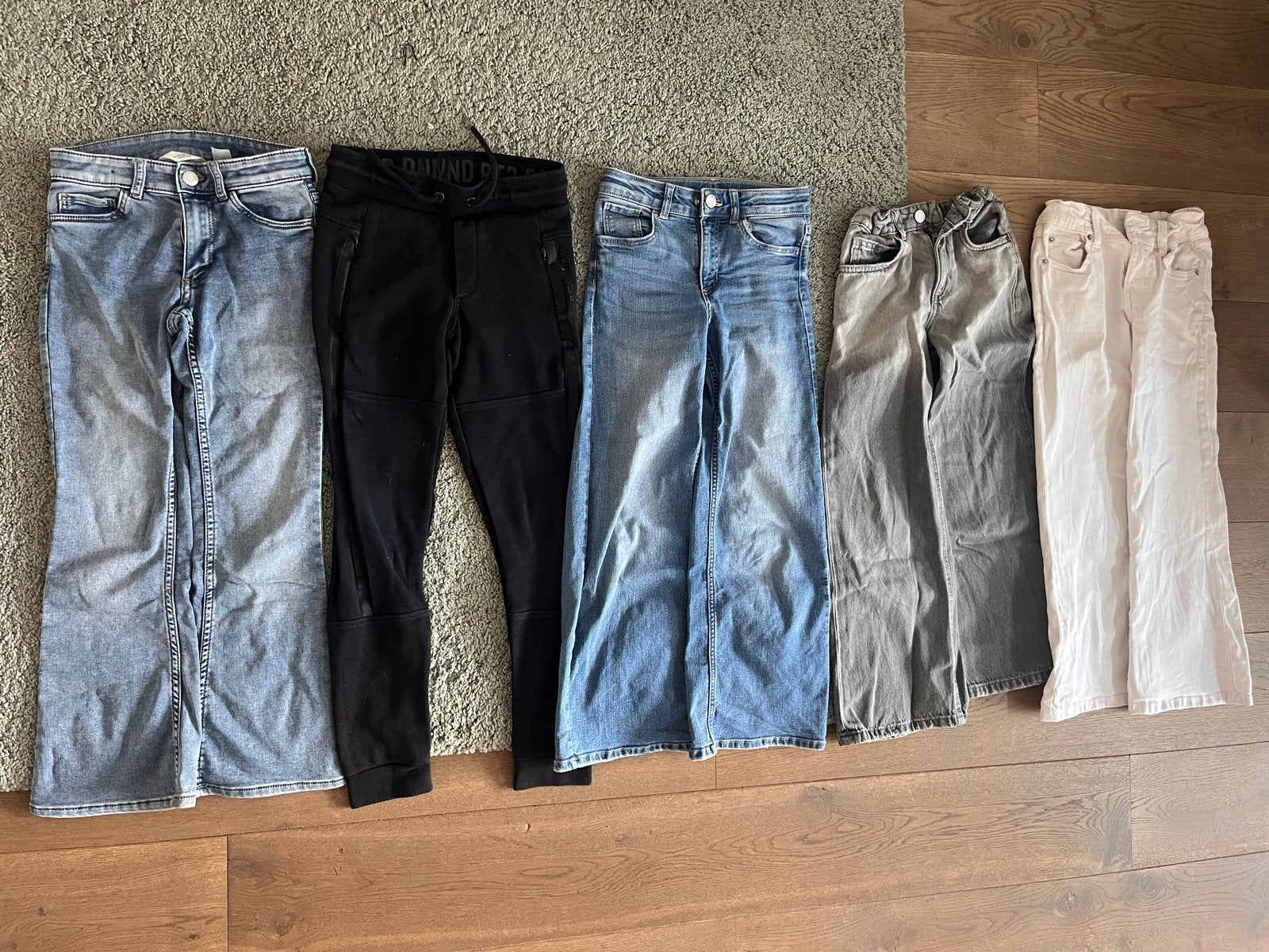 5 broeken maat 122(-128) diverse merken, Ophalen, Gebruikt, Meisje, Broek